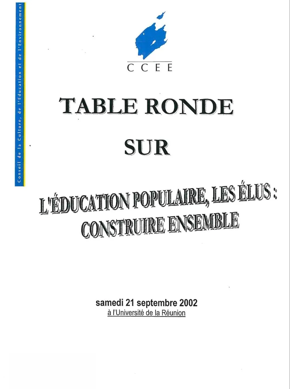 Table ronde sur l’éducation populaire, les élus : construire ensemble