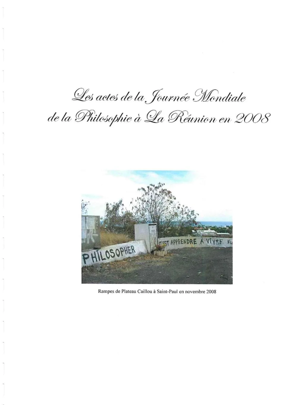 Journée mondiale de la philosophie à La Réunion