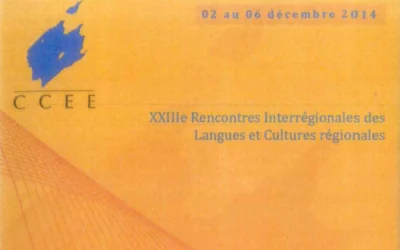 XXIII  Rencontres interrégionales des langues et cultures régionales
