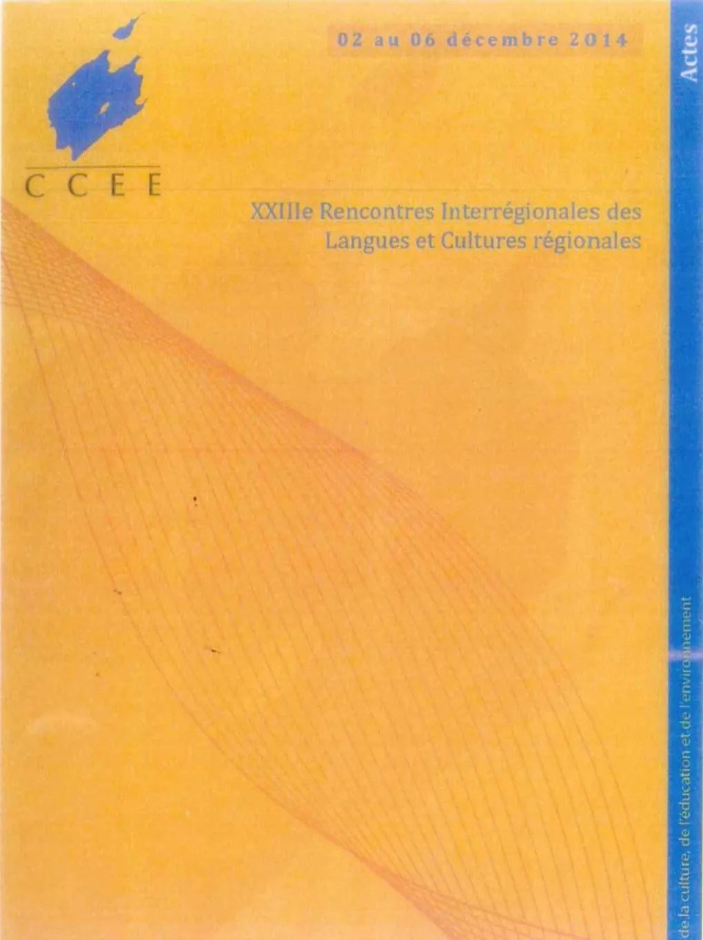 XXIII  Rencontres interrégionales des langues et cultures régionales