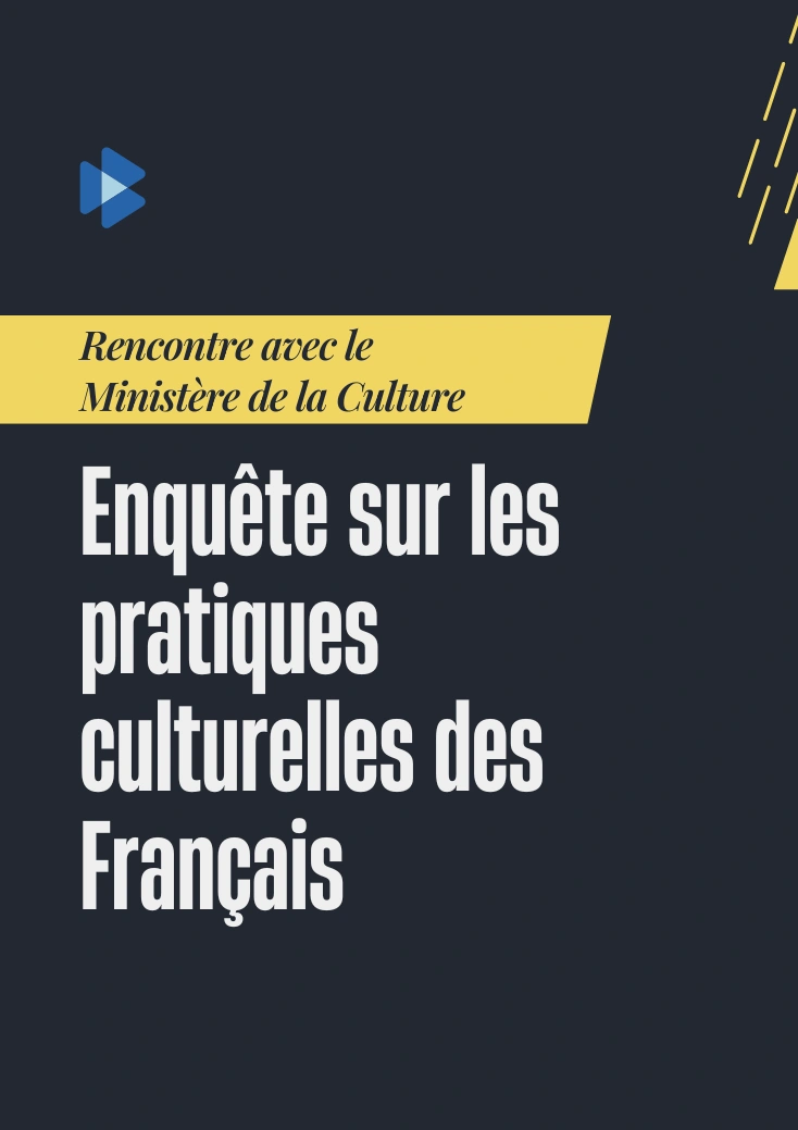 Pratiques culturelles des Français – Rencontre avec M. Wolff, Ministère de la Culture