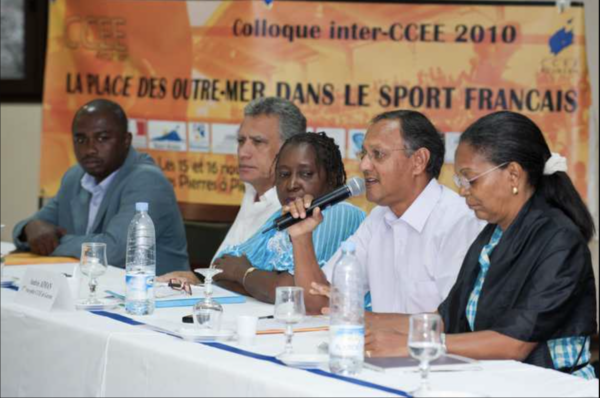 Table ronde lors du colloque inter-CCEE 2010 sur la place des Outre-mer dans le sport français.
