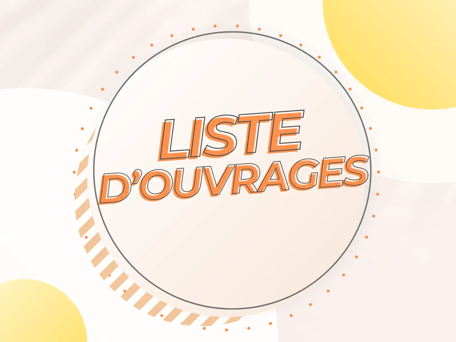 Liste d'ouvrage ccee