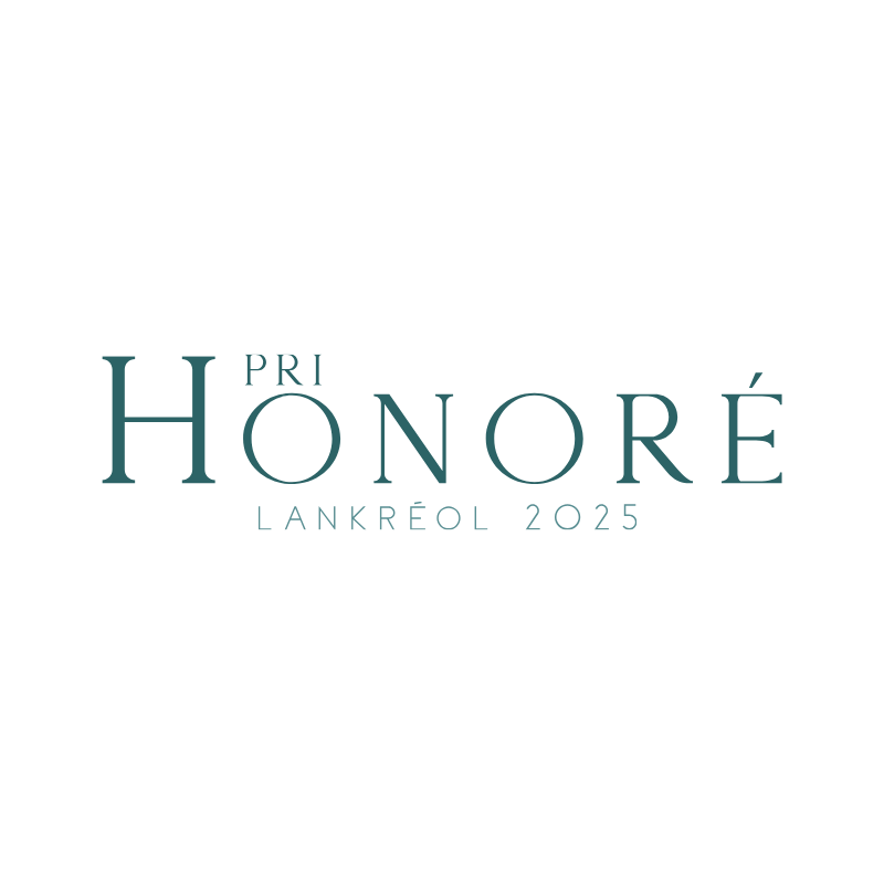 Logo du Pri Honoré LanKrÉol 2025, concours de fonnkèr et nouvèl.