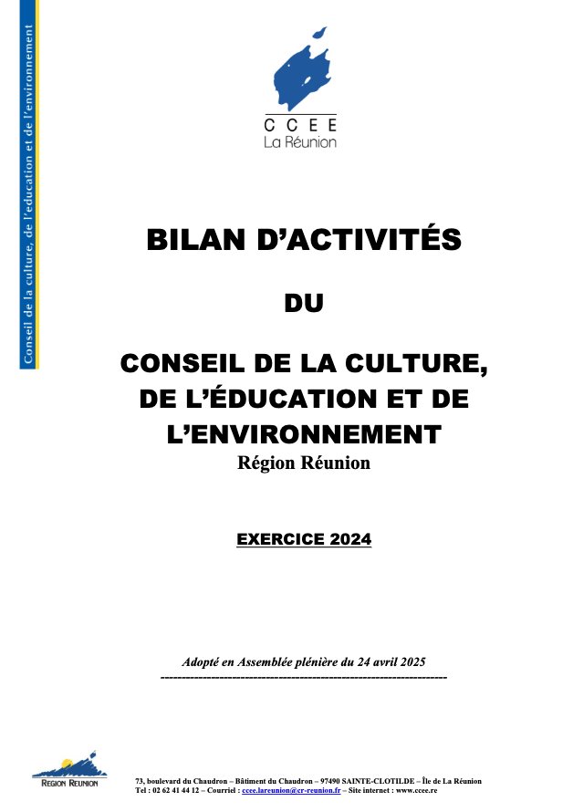 Couverture du bilan d’activités 2024 du CCEE