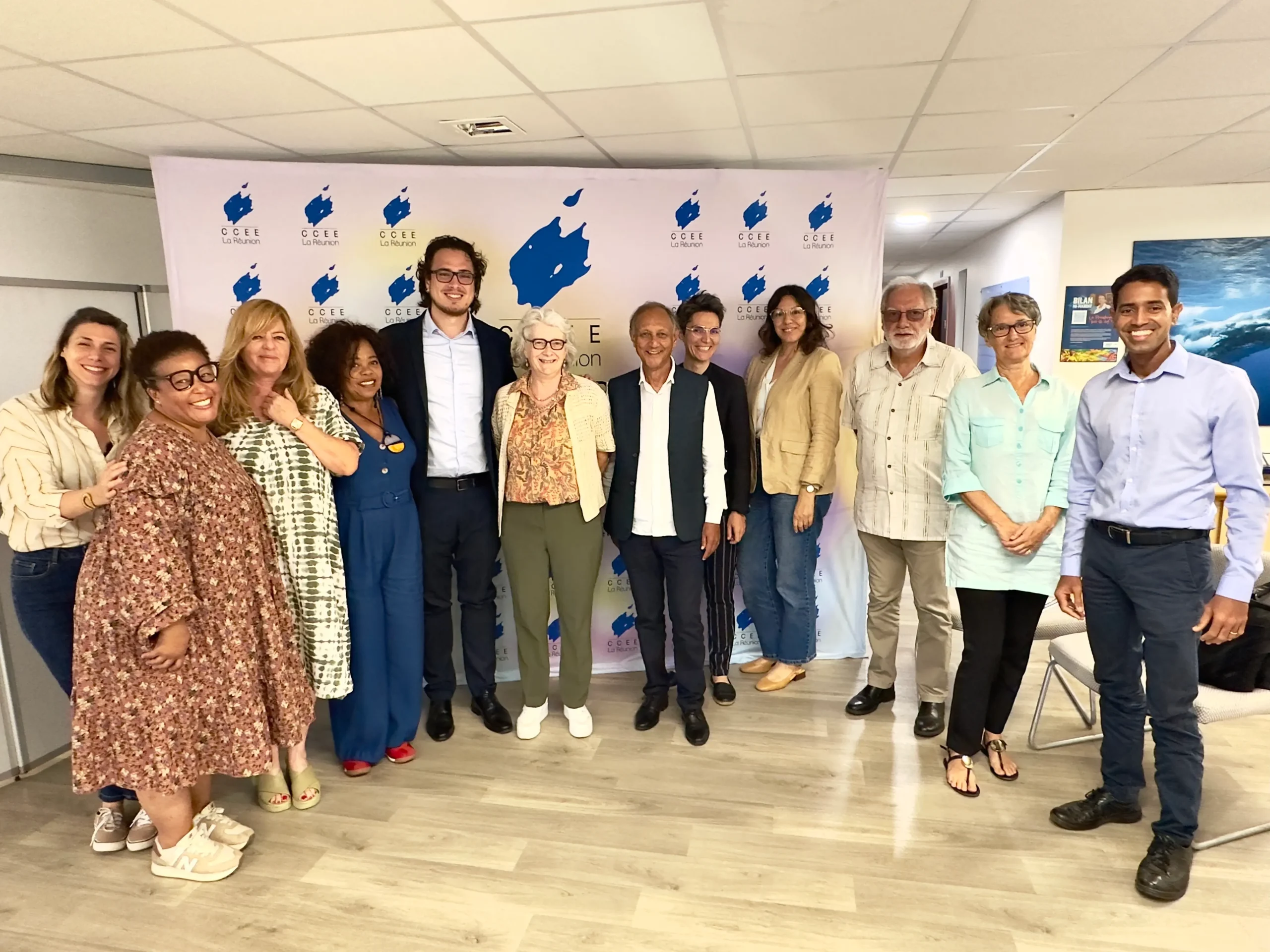 Rencontre au CCEE avec Mme Bénédicte Lesage (Arcom France) et la DATI de la Région Réunion
